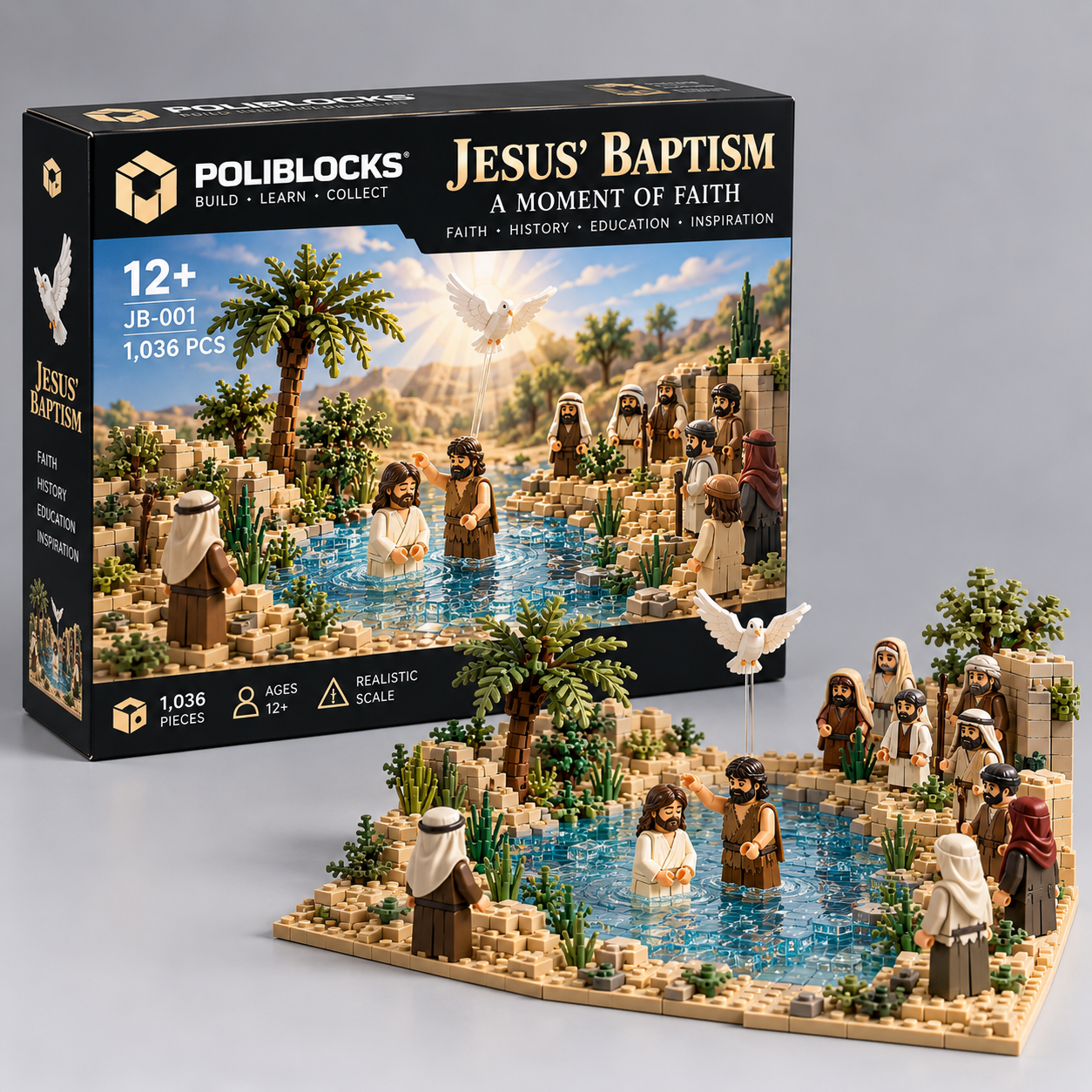 Jesus’ Baptism collector box and completed build